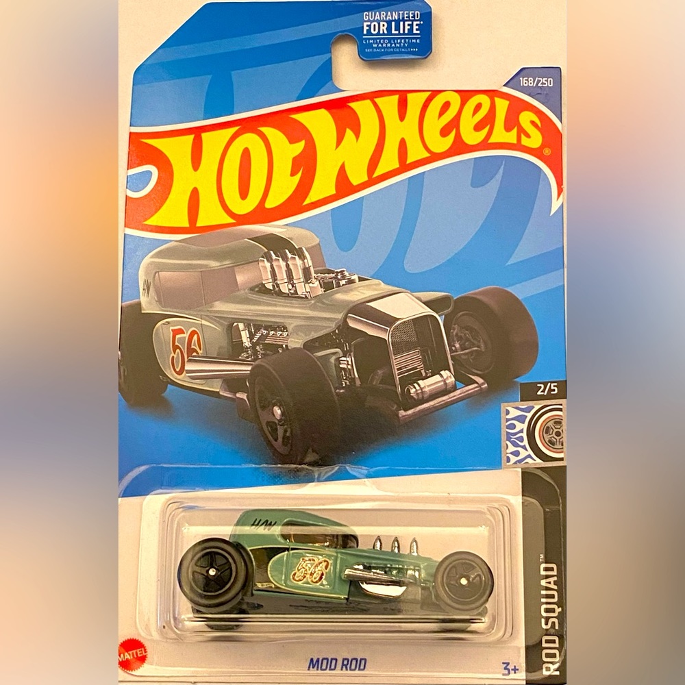 ✅ 🚗 4/20 🚗 NEW 2023 MATTEL HOT WHEELS 2/5 HW ROD SQUAD MOD ROD #168/250